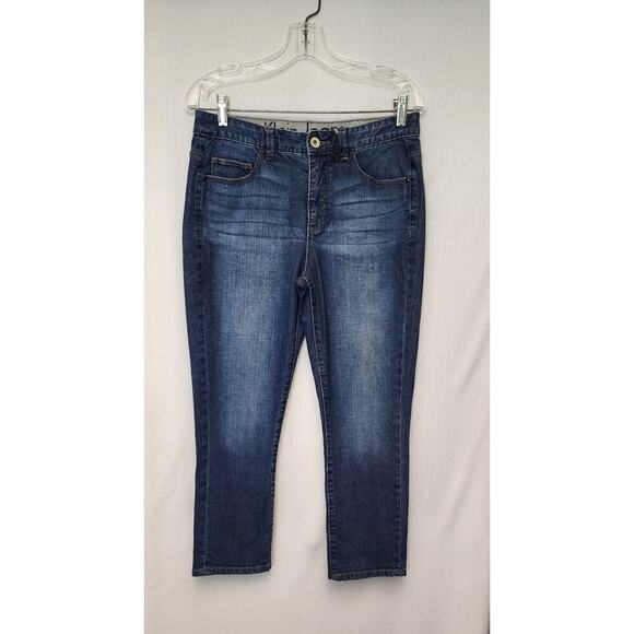 Calvin Klein Ankle Blue Denim Jeans Size 8 - Picture 2 of 7